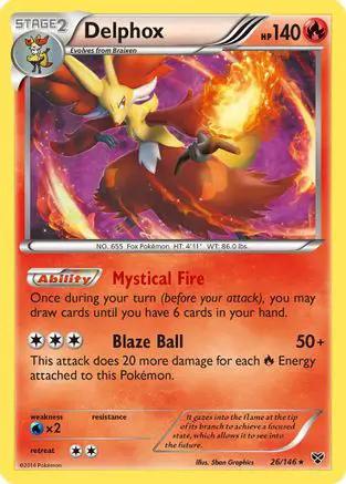 Delphox 026/146 - XY Base Set Holofoil