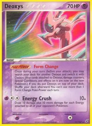 Deoxys (Attack Forme) 017/107 - Deoxys Reverse Holofoil