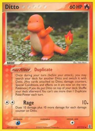 Ditto (Charmander) 037/113 - Delta Species Reverse Holofoil