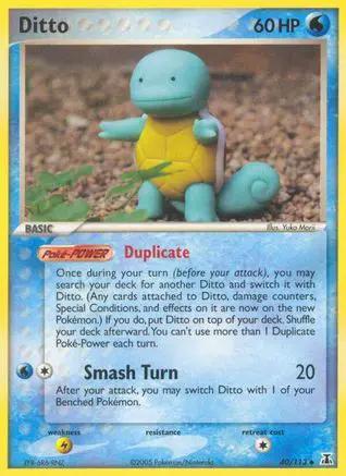 Ditto (Squirtle) 040/113 - Delta Species Reverse Holofoil