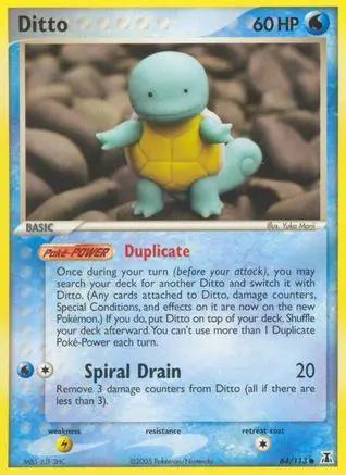Ditto (Squirtle) 064/113 - Delta Species Reverse Holofoil