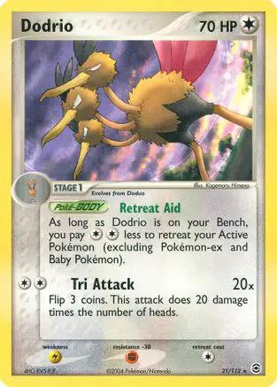Dodrio 021/112 - FireRed & LeafGreen Reverse Holofoil