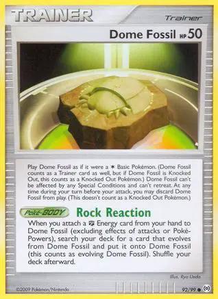 Dome Fossil 092/99 - Arceus Reverse Holofoil