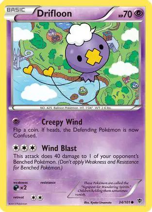 Drifloon 034/101 - Plasma Blast Reverse Holofoil
