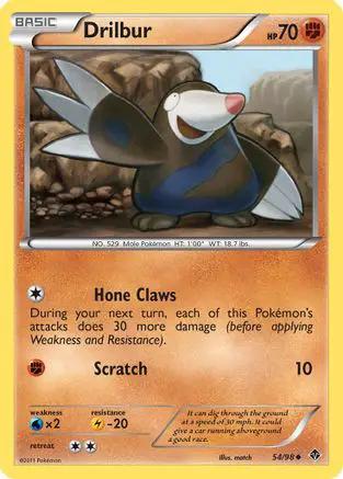 Drilbur 054/98 - Emerging Powers Reverse Holofoil