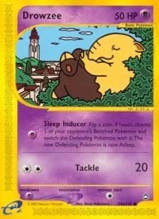 Drowzee 74b - Aquapolis Reverse Holofoil