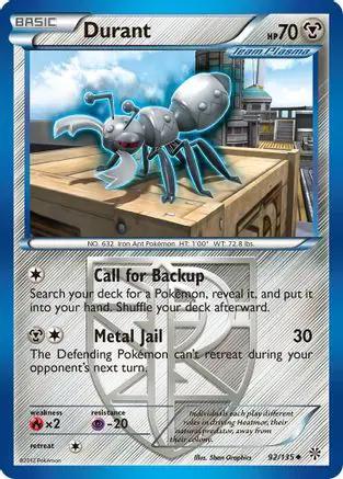 Durant (Team Plasma) 092/135 - Plasma Storm Reverse Holofoil