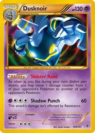 Dusknoir (Secret Rare) 104/101 - Plasma Blast Holofoil