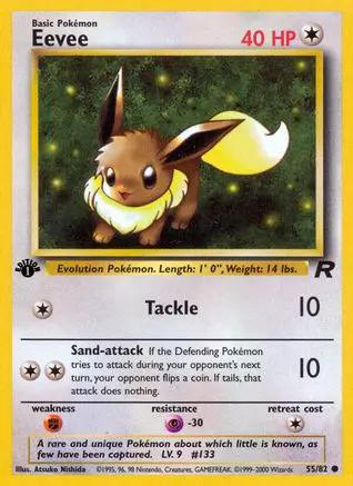 Eevee 055/82 - Team Rocket 1st Edition