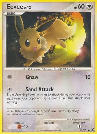 Eevee 063/100 - Majestic Dawn Reverse Holofoil