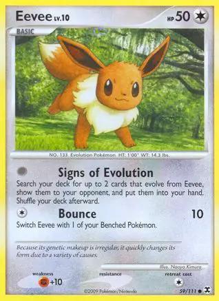 Eevee 059/111 - Rising Rivals Reverse Holofoil