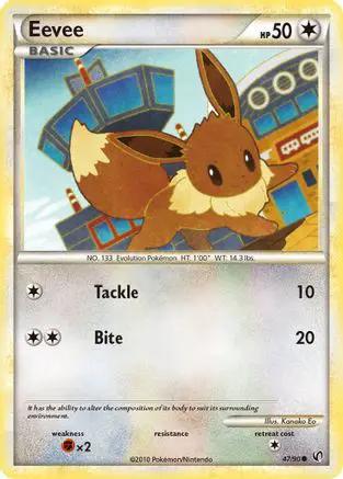 Eevee 047/90 - Undaunted Reverse Holofoil