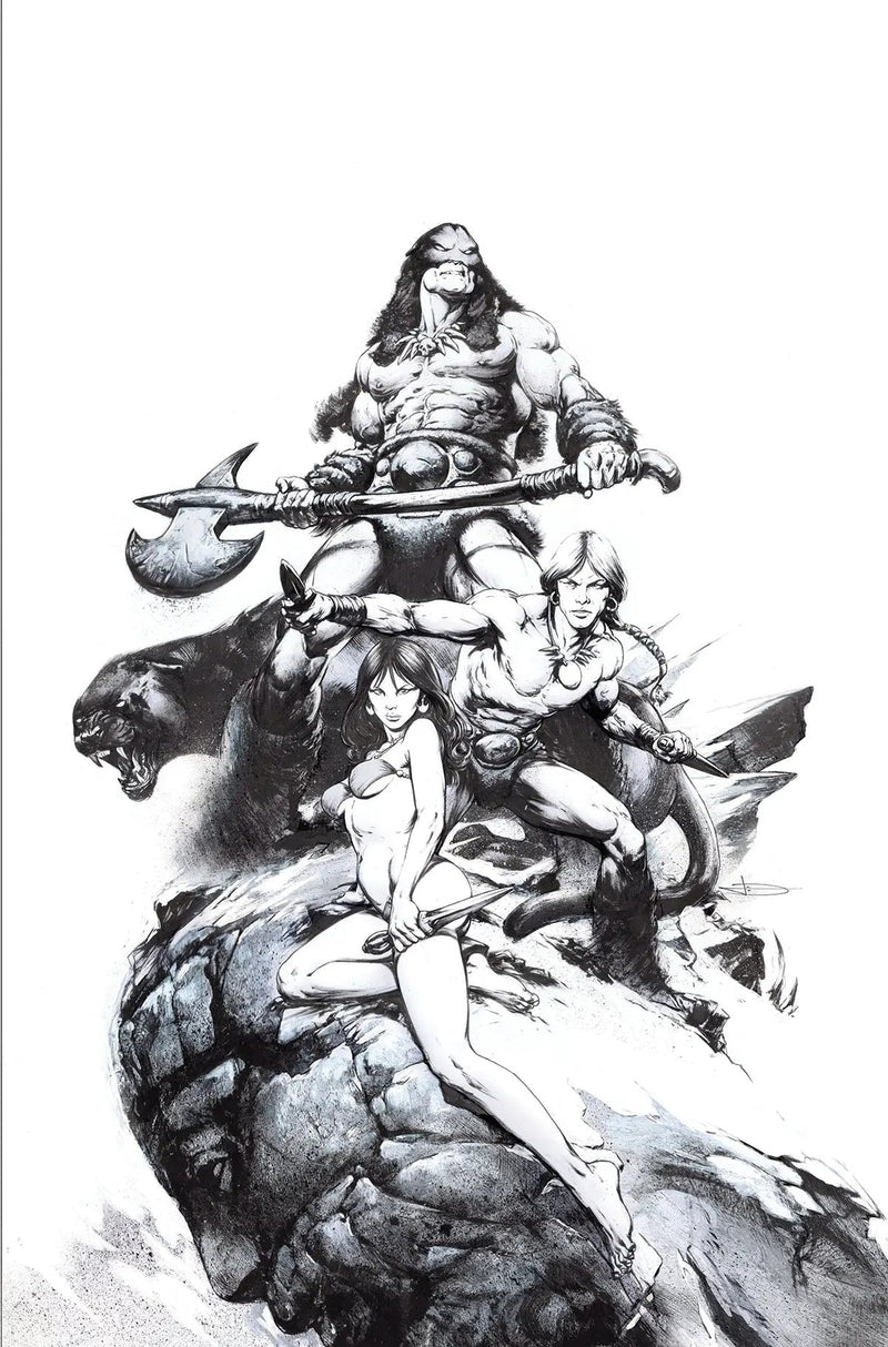 Fire And Ice #1 O 1:25 Leonardo Manco Line Art Virgin Variant (08/02/2023) Dynamite