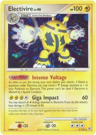 Electivire 003/130 - Diamond and Pearl Reverse Holofoil