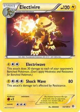 Electivire 054/149 - Boundaries Crossed Reverse Holofoil