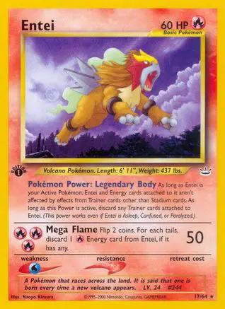 Entei 017/64 - Neo Revelation 1st Edition