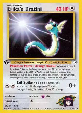 Erika's Dratini 042/132 - Gym Heroes 1st Edition