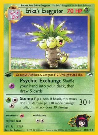 Erika's Exeggutor 044/132 - Gym Heroes 1st Edition