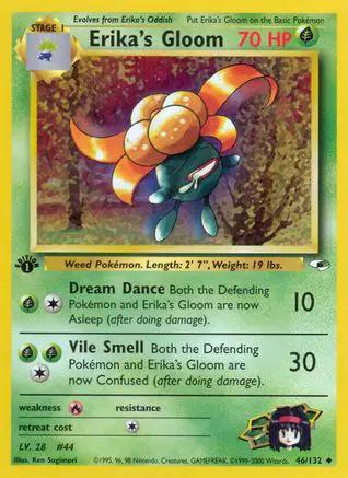 Erika's Gloom 046/132 - Gym Heroes 1st Edition
