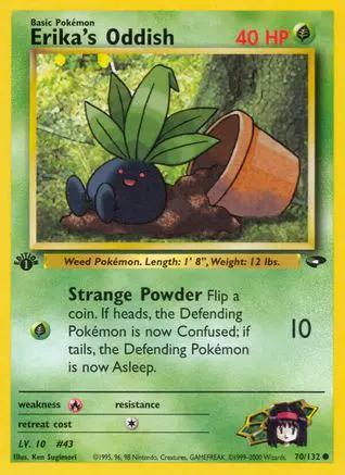 Erika's Oddish 070/132 - Gym Challenge 1st Edition