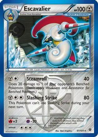 Escavalier (Team Plasma) 061/101 - Plasma Blast Reverse Holofoil