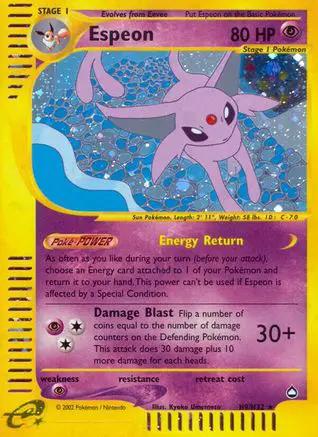 Espeon 0H9/147 - Aquapolis Holofoil