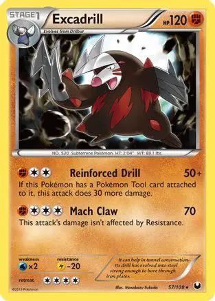 Excadrill 057/108 - Dark Explorers Reverse Holofoil