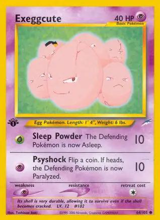 Exeggcute 064/105 - Neo Destiny 1st Edition