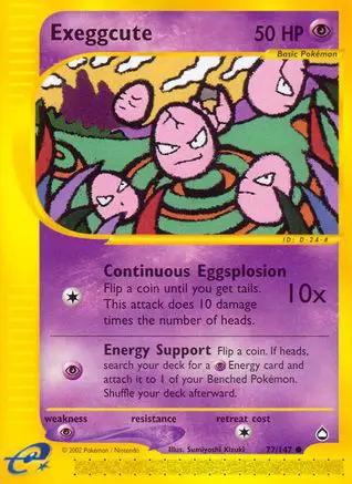 Exeggcute 077/147 - Aquapolis Reverse Holofoil