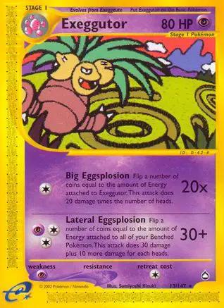 Exeggutor 013/147 - Aquapolis Reverse Holofoil