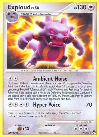 Exploud 017/106 - Great Encounters Reverse Holofoil