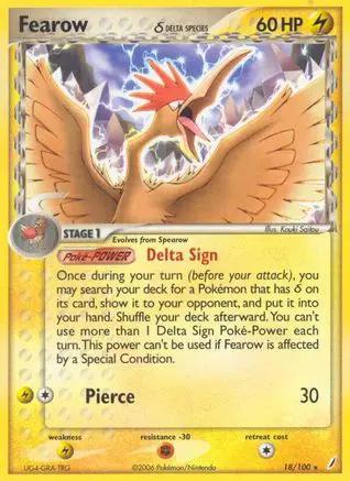 Fearow (Delta Species) 018/100 - Crystal Guardians