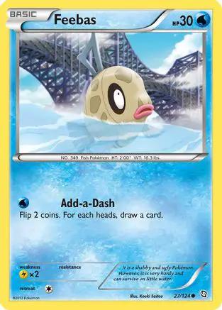 Feebas 027/124 - Dragons Exalted Reverse Holofoil