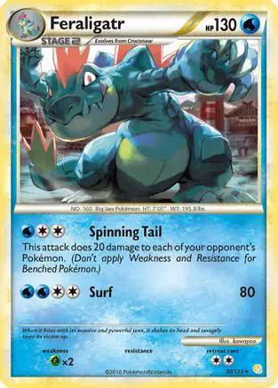 Feraligatr 020/123 - HeartGold SoulSilver Reverse Holofoil