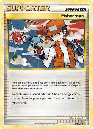 Fisherman 092/123 - HeartGold SoulSilver Reverse Holofoil