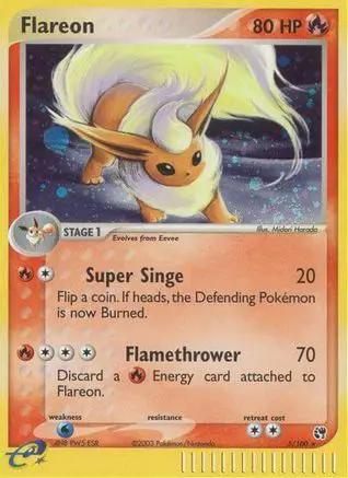 Flareon 005/100 - Sandstorm Reverse Holofoil