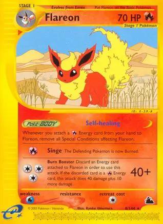 Flareon 008/144 - Skyridge Reverse Holofoil