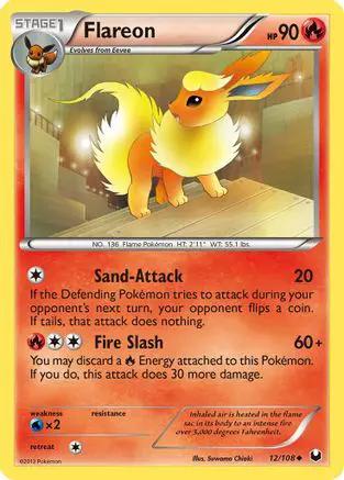 Flareon 012/108 - Dark Explorers Reverse Holofoil
