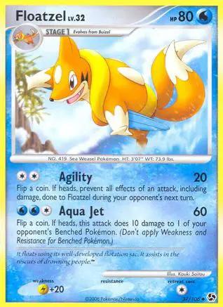 Floatzel 037/106 - Great Encounters Reverse Holofoil