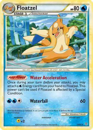 Floatzel 016/95 - Unleashed Reverse Holofoil