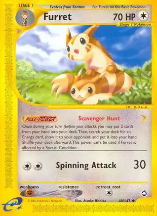 Furret 048/147 - Aquapolis Reverse Holofoil