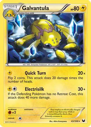 Galvantula 043/108 - Dark Explorers Reverse Holofoil