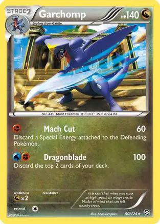 Garchomp 090/124 - Dragons Exalted Reverse Holofoil