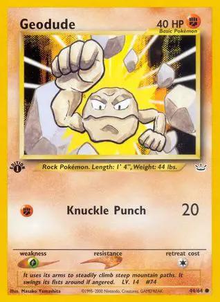 Geodude 044/64 - Neo Revelation 1st Edition