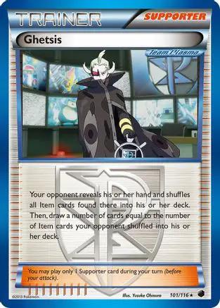 Ghetsis (Team Plasma) 101/116 - Plasma Freeze Reverse Holofoil