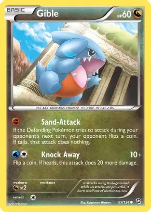 Gible 087/124 - Dragons Exalted Reverse Holofoil