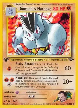 Giovanni's Machoke 042/132 - Gym Challenge 1st Edition