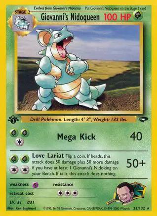 Giovanni's Nidoqueen 023/132 - Gym Challenge 1st Edition