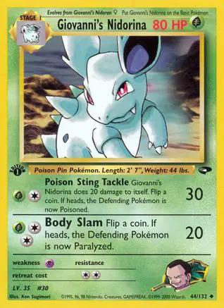 Giovanni's Nidorina 044/132 - Gym Challenge 1st Edition