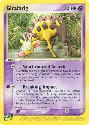 Girafarig 016/97 - Dragon Reverse Holofoil